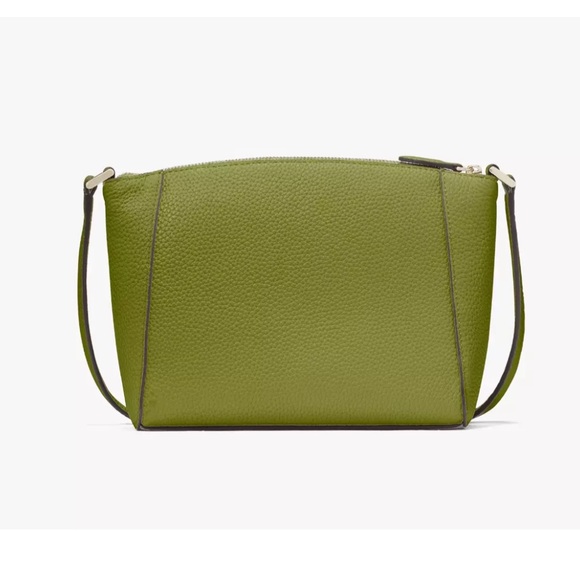 New Kate Spade Monica Pebbled Leather Crossbody Kelp Forest - Picture 5 of 5